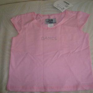 JM Originals  Top pink Dance in rhinestones.